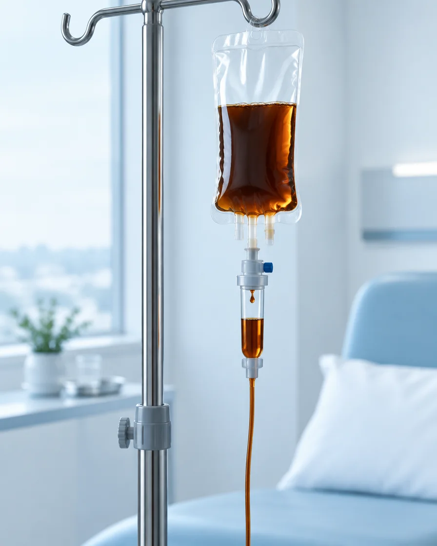 Eiseninfusion am Infusionsständer